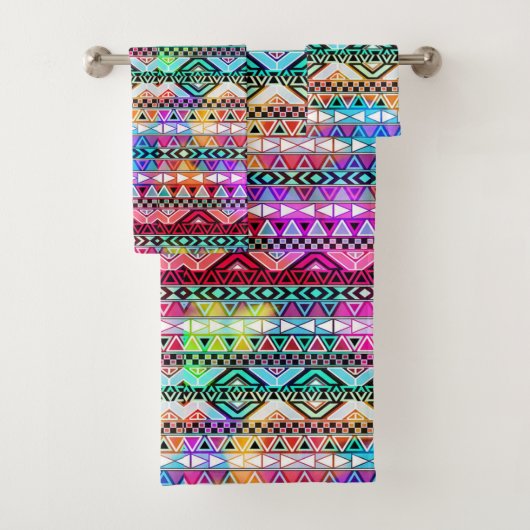 Native American Pattern Bad Handdoek (Insitu)