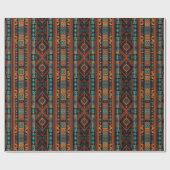 Native American Pattern Boho Cultuur Abstracte Kun Cadeaupapier (Vlak)