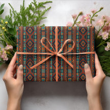 Native American Pattern Boho Cultuur Abstracte Kun