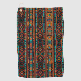 Native American Pattern Boho Cultuur Abstracte Kun Golfhanddoek
