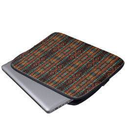 Native American Pattern Boho Cultuur Abstracte Kun Laptop Sleeve