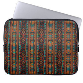 Native American Pattern Boho Cultuur Abstracte Kun Laptop Sleeve