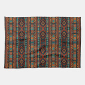 Native American Pattern Boho Cultuur Abstracte Kun Theedoek (Horizontaal)