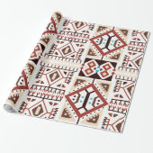Native American Pattern Cadeaupapier (Uitgerold)