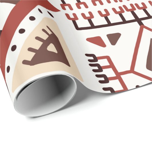 Native American Pattern Cadeaupapier (Rol Hoek)