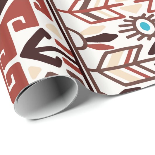 Native American Pattern Cadeaupapier (Rol Hoek)