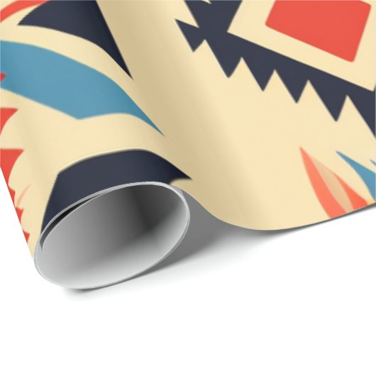 Native American Pattern Cadeaupapier (Rol Hoek)