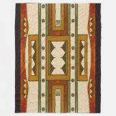 Native American Pattern: Cheyenne Design 1860's Fleece Deken (Voorkant)