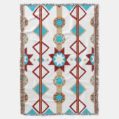 Native American Pattern Deken (Voorkant Verticaal)