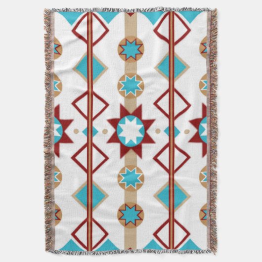 Native American Pattern Deken (Voorkant Verticaal)