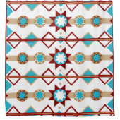 Native American Pattern Douchegordijn (Voorkant)