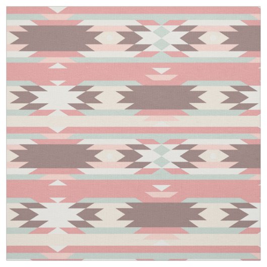 Native American Pattern Fabric Stof (Swatch)