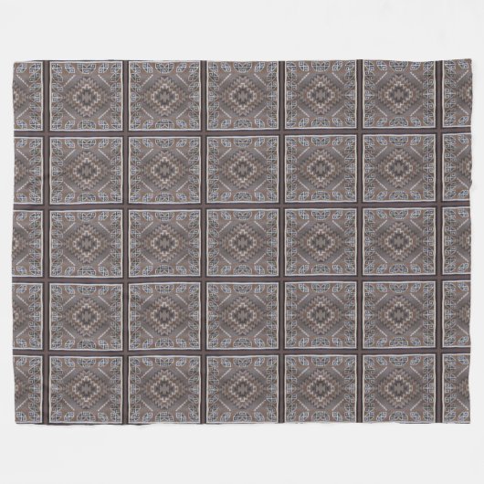 Native American Pattern Fleece Deken (Voorkant (Horizontaal))