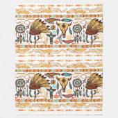 Native American Pattern Fleece Deken (Voorkant)