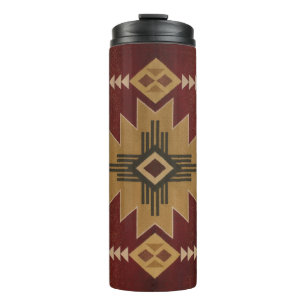 Native American Pattern Fleece Thermosbeker