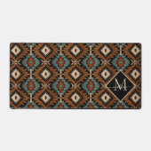 Native American Pattern Indian Culture Boho Style Bureaumat (Voorkant)