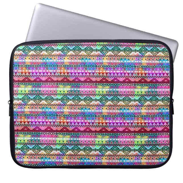 Native American Pattern Laptop Sleeve (Voorkant)