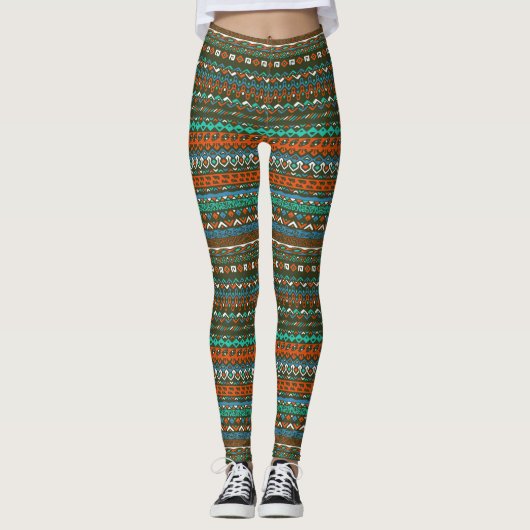 Native American Pattern Leggings (Voorkant)