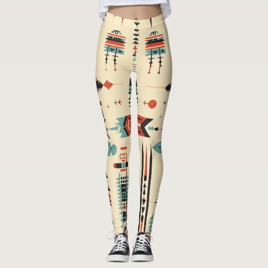 Native American Pattern Leggings (Voorkant)