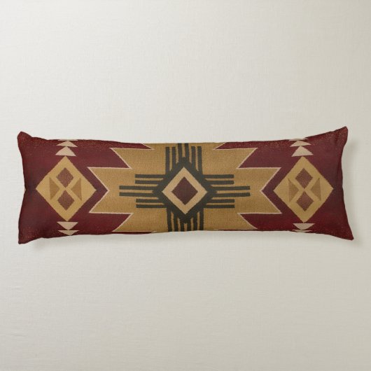 Native American Pattern Lichaamskussen (Achterkant)
