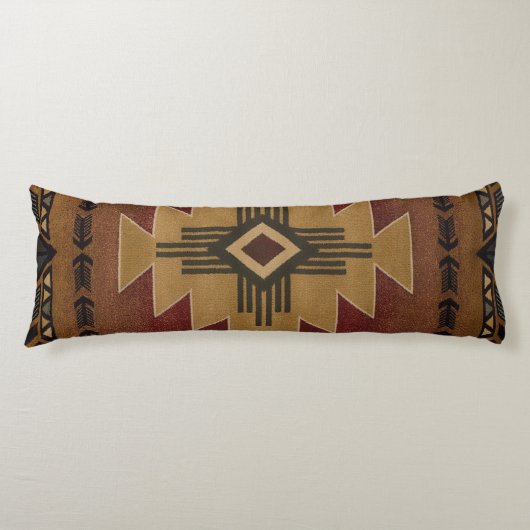 Native American Pattern Lichaamskussen (Voorkant)