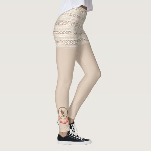 Native American Pattern met Drocatchers Leggings (Rechts)