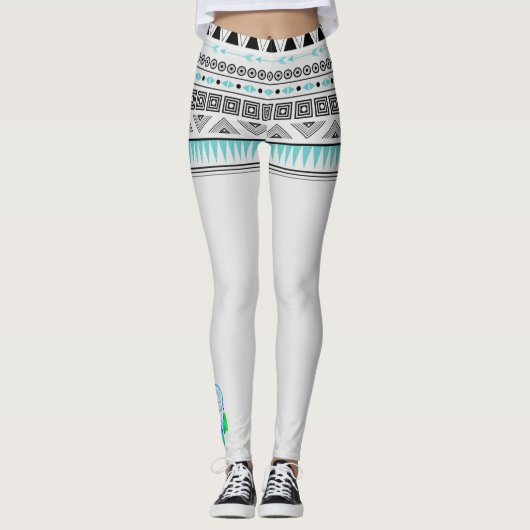 Native American Pattern met Drocatchers Leggings (Voorkant)