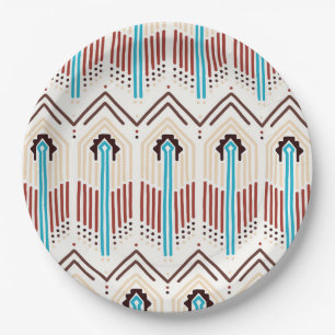 Native American Pattern Papieren Bordje