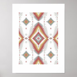 Native American Pattern Poster