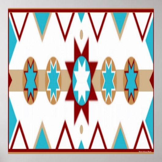 Native American Pattern Poster (Voorkant)