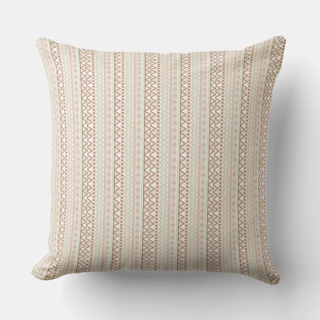 Native American Pattern Sierkussen/Geometric Kussen (Voorkant)