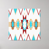 Native American Pattern Stretched Canvas Print (Voorkant)