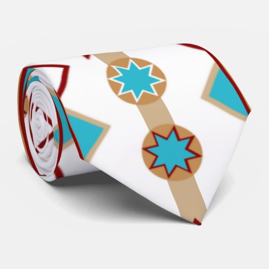 Native American Pattern Stropdas (Opgerold)