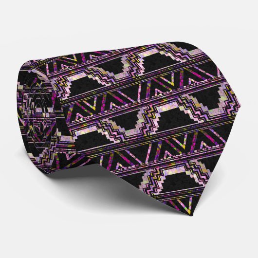 Native American Pattern Stropdas (Opgerold)