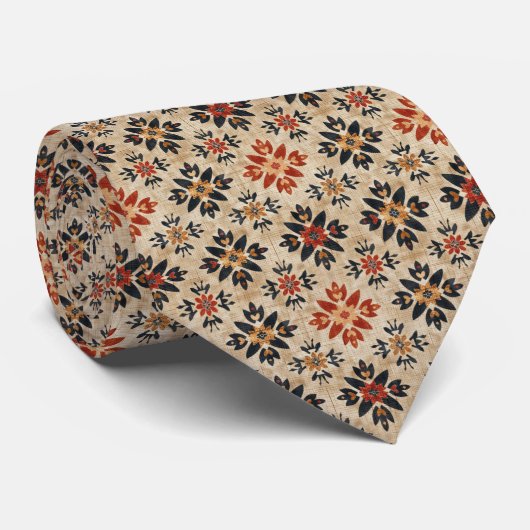 Native American Pattern Stropdas (Opgerold)