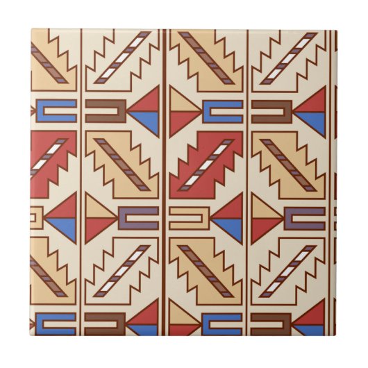 Native American Pattern Tegeltje (Voorkant)