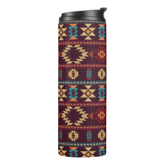 Native American Pattern Thermosbeker (Gedraaid links)