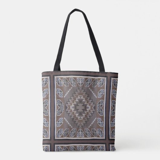 Native American Pattern Tote Bag (Achterkant)