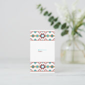 Native American Pattern Visitekaartje (Staand voorkant)