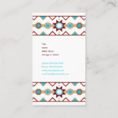 Native American Pattern Visitekaartje (Achterkant)