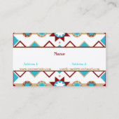 Native American Pattern Visitekaartje (Achterkant)