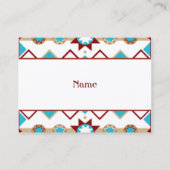 Native American Pattern Visitekaartje (Achterkant)