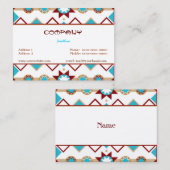 Native American Pattern Visitekaartje (Voorkant / Achterkant)