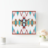 Native American Pattern Wall klok (Huis)