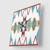 Native American Pattern Wall klok (Hoek)