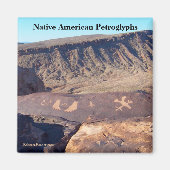 Native American Petroglyphs Foto Magneet (Voorkant)