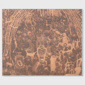 Native American Petroglyphs Rochester Panel Cadeaupapier (Vlak)