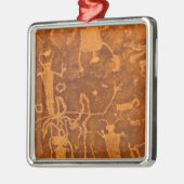 Native American petroglyphs, Rochester Panel, Metalen Ornament (Links)