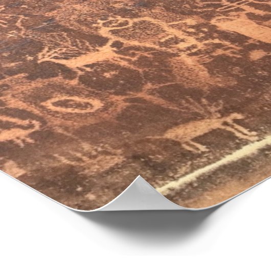 Native American Petroglyphs Rochester Panel Poster (Hoek)