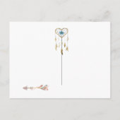 Native American Photo Save the Date Aankondigingskaart (Achterkant)